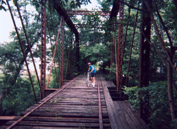 I say. ``the bridge ain't out ahead''