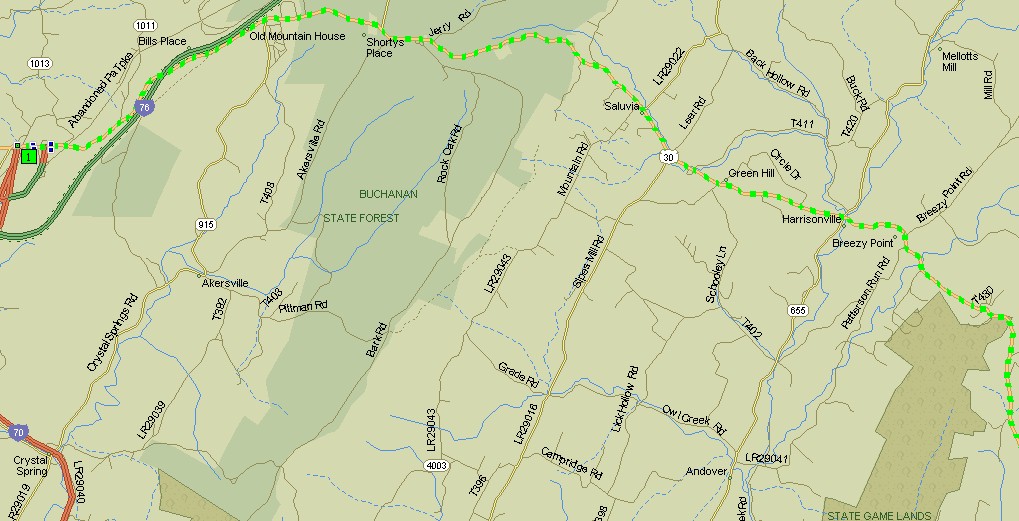 Part 1 - Breezewood to Gettysburg