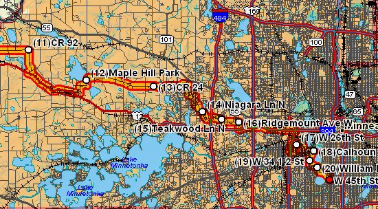 Maple Plain to Minneapolis